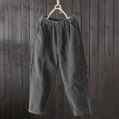 Women's Plus Size Pants Solid Color Basic Chino Casual Vacation Natural Full Length Fall Winter Green Blue Gray L XL 2XL 3XL 4XL
Women's Plus Size Pants Solid Color Basic Chino Casual Vacation Natural Full Length Fall Winter Green Blue Gray L XL 2XL 3XL 4XL