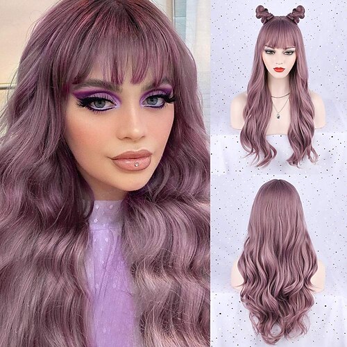 parrucca viola con frangia parrucche ondulate viola lunghe per le donne parrucche ondulate viola parrucche viola resistenti al calore per la festa quotidiana
parrucca viola con frangia parrucche ondulate viola lunghe per le donne parrucche ondulate viola parrucche viola resistenti al calore per la festa quotidiana