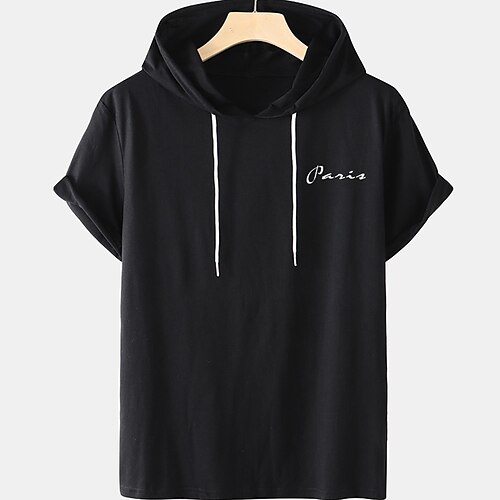 Men's Unisex T shirt Tee Tee Letter Graphic Prints Hooded White Black Plus Size Casual Short Sleeve Clothing Apparel Cotton Designer Big and Tall Esencial / Summer / Summer
Men's Unisex T shirt Tee Tee Letter Graphic Prints Hooded White Black Plus Size Casual Short Sleeve Clothing Apparel Cotton Designer Big and Tall Esencial / Summer / Summer