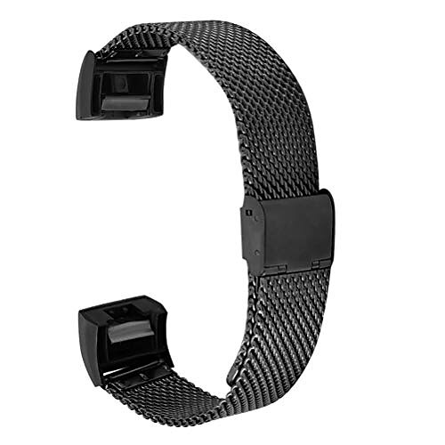 Smartwatch band 22mm mesh woven stainless steel watch strap (135mm-245mm), replacement strap compatible for fitbit charge 2 watch series, stainless steel replacement metal strap, black
Smartwatch band 22mm mesh woven stainless steel watch strap (135mm-245mm), replacement strap compatible for fitbit charge 2 watch series, stainless steel replacement metal strap, black