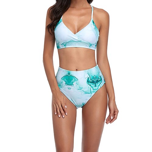 Women's Tankini Two Piece Swimsuit Bathing Suit Tie Dye Swimwear Blue Green Breathable Quick Dry Elastic Sleeveless - Swimming Surfing Snorkeling Summer / Stretchy
Women's Tankini Two Piece Swimsuit Bathing Suit Tie Dye Swimwear Blue Green Breathable Quick Dry Elastic Sleeveless - Swimming Surfing Snorkeling Summer / Stretchy