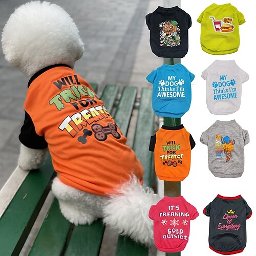 Dog Cat T-shirts Vest Dog clothes Pumpkin Letter & Number Slogan Princess Casual / Sporty Euramerican Dog Clothes Puppy Clothes Dog Outfits White Black Purple Costume for Girl and Boy Dog Padded
Dog Cat T-shirts Vest Dog clothes Pumpkin Letter & Number Slogan Princess Casual / Sporty Euramerican Dog Clothes Puppy Clothes Dog Outfits White Black Purple Costume for Girl and Boy Dog Padded