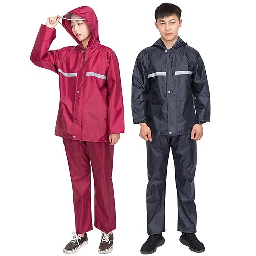 Men's Women's Rain Poncho Hiking Raincoat Rain Jacket Winter Summer Outdoor Quick Dry Lightweight Breathable Sweat wicking Pants / Trousers Bottoms Clothing Suit Hunting Fishing Climbing Maroon Lake
Men's Women's Rain Poncho Hiking Raincoat Rain Jacket Winter Summer Outdoor Quick Dry Lightweight Breathable Sweat wicking Pants / Trousers Bottoms Clothing Suit Hunting Fishing Climbing Maroon Lake