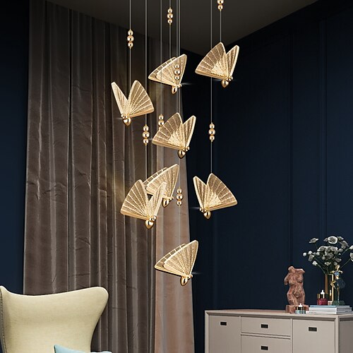 60 cm lampada a sospensione design a grappolo led design a farfalla in metallo elegante elettrolitico moderno stile nordico 220-240 v
60 cm lampada a sospensione design a grappolo led design a farfalla in metallo elegante elettrolitico moderno stile nordico 220-240 v