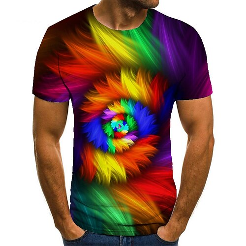 Men's Unisex T shirt Tee Tee Rainbow Graphic Prints Round Neck Rainbow 3D Print Plus Size Casual Daily Short Sleeve Print Clothing Apparel Basic Fashion Designer Big and Tall
Men's Unisex T shirt Tee Tee Rainbow Graphic Prints Round Neck Rainbow 3D Print Plus Size Casual Daily Short Sleeve Print Clothing Apparel Basic Fashion Designer Big and Tall