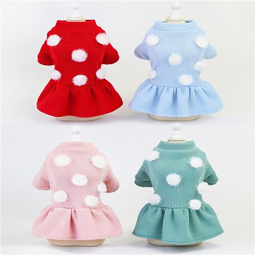 Dog Cat Sweater Dress Polka Dot Cute Sweet Dailywear Casual / Daily Winter Dog Clothes Puppy Clothes Dog Outfits Warm Red Pink Green Costume for Girl and Boy Dog Plush S M L XL XXL
Dog Cat Sweater Dress Polka Dot Cute Sweet Dailywear Casual / Daily Winter Dog Clothes Puppy Clothes Dog Outfits Warm Red Pink Green Costume for Girl and Boy Dog Plush S M L XL XXL