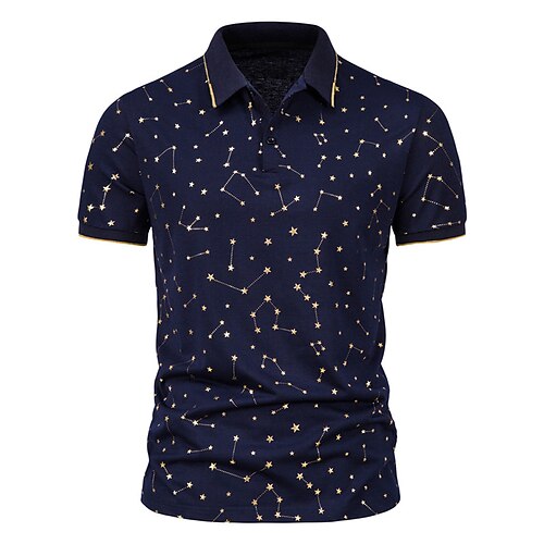 Men's Golf Shirt Tennis Shirt Star Constellation Collar Street Daily Button-Down Short Sleeve Tops Cotton Business Casual Comfortable White Black Wine
Men's Golf Shirt Tennis Shirt Star Constellation Collar Street Daily Button-Down Short Sleeve Tops Cotton Business Casual Comfortable White Black Wine