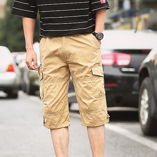 Men's Hiking Shorts Hiking Cargo Shorts Summer Outdoor 12 Regular Fit Ripstop Quick Dry Multi Pockets Breathable Cotton Below Knee Shorts Capri Pants Bottoms Army Green Grey Khaki Black Work Hunting 
Men's Hiking Shorts Hiking Cargo Shorts Summer Outdoor 12 Regular Fit Ripstop Quick Dry Multi Pockets Breathable Cotton Below Knee Shorts Capri Pants Bottoms Army Green Grey Khaki Black Work Hunting