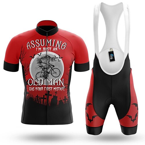21Grams Men's Cycling Jersey with Bib Shorts Short Sleeve Mountain Bike MTB Road Bike Cycling Winter Red Graphic Bike Clothing Suit 3D Pad Breathable Quick Dry Back Pocket Polyester Spandex Sports
21Grams Men's Cycling Jersey with Bib Shorts Short Sleeve Mountain Bike MTB Road Bike Cycling Winter Red Graphic Bike Clothing Suit 3D Pad Breathable Quick Dry Back Pocket Polyester Spandex Sports