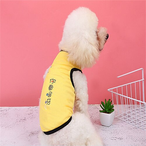 Dog Vest Dog Costume Text / Number Leisure Adorable Dailywear Casual / Daily Dog Clothes Puppy Clothes Dog Outfits Breathable Yellow Costume for Girl and Boy Dog Polyester XS S M L XL XXL
Dog Vest Dog Costume Text / Number Leisure Adorable Dailywear Casual / Daily Dog Clothes Puppy Clothes Dog Outfits Breathable Yellow Costume for Girl and Boy Dog Polyester XS S M L XL XXL