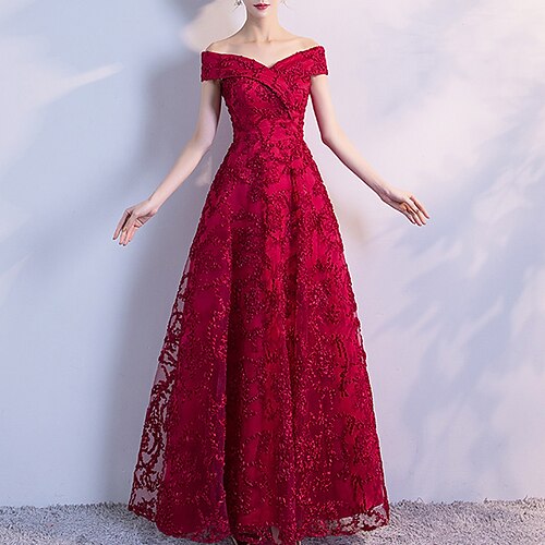 A-Line Minimalist Elegant Prom Formal Evening Dress Off Shoulder Short Sleeve Floor Length Tulle with Pleats 2022
A-Line Minimalist Elegant Prom Formal Evening Dress Off Shoulder Short Sleeve Floor Length Tulle with Pleats 2022