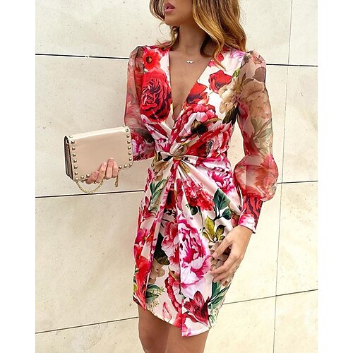 Women's Satin Dress Leopard Safflower on white Yellow flower on black Long Sleeve Leopard Ruched Winter Fall Autumn V Neck Winter Dress Fall Dress S M L XL XXL
Women's Satin Dress Leopard Safflower on white Yellow flower on black Long Sleeve Leopard Ruched Winter Fall Autumn V Neck Winter Dress Fall Dress S M L XL XXL