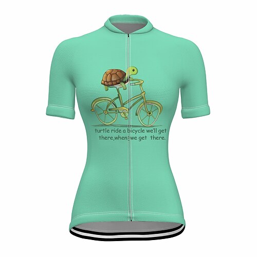 21Grams Women's Cycling Jersey Short Sleeve Bike Top with 3 Rear Pockets Mountain Bike MTB Road Bike Cycling Fast Dry Breathable Soft Reflective Strips Green Graphic Polyester Spandex Sports Clothing
21Grams Women's Cycling Jersey Short Sleeve Bike Top with 3 Rear Pockets Mountain Bike MTB Road Bike Cycling Fast Dry Breathable Soft Reflective Strips Green Graphic Polyester Spandex Sports Clothing