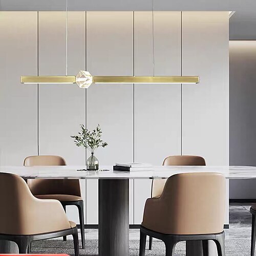 LED Pendant Light Black Gold Modern 80cm Linear Desgin Metal Electroplated Modern Dining Room Living Room Office Restaurant 110-240 V
LED Pendant Light Black Gold Modern 80cm Linear Desgin Metal Electroplated Modern Dining Room Living Room Office Restaurant 110-240 V