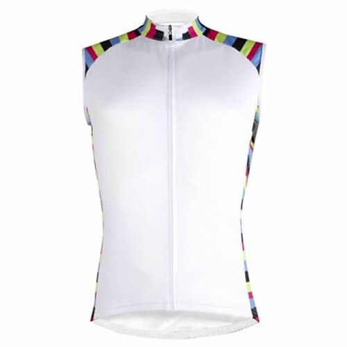 21Grams Women's Cycling Jersey Sleeveless Bike Top with 3 Rear Pockets Mountain Bike MTB Road Bike Cycling Breathable Quick Dry Moisture Wicking Reflective Strips White Stripes Polyester Spandex
21Grams Women's Cycling Jersey Sleeveless Bike Top with 3 Rear Pockets Mountain Bike MTB Road Bike Cycling Breathable Quick Dry Moisture Wicking Reflective Strips White Stripes Polyester Spandex