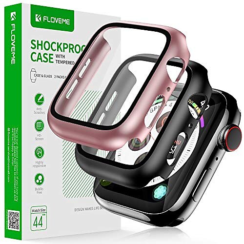 Smart watch Case floveme protective case with glass for apple watch series 6 5 4 se 44mm screen protector 2 pack tempered glass hard pc bumper cover compatible with apple watch screen protector 44mm
Smart watch Case floveme protective case with glass for apple watch series 6 5 4 se 44mm screen protector 2 pack tempered glass hard pc bumper cover compatible with apple watch screen protector 44mm