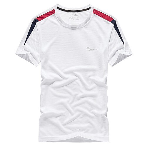 Men's T shirt Hiking Tee shirt Short Sleeve Tee Tshirt Top Outdoor Quick Dry Lightweight Breathable Sweat wicking Spring Summer Colorful blue White Light Grey Hunting Fishing Climbing
Men's T shirt Hiking Tee shirt Short Sleeve Tee Tshirt Top Outdoor Quick Dry Lightweight Breathable Sweat wicking Spring Summer Colorful blue White Light Grey Hunting Fishing Climbing