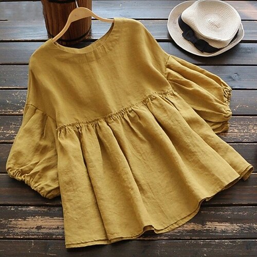Women's Plus Size Tops Blouse Shirt Solid Color Short Sleeve U Neck Preppy Fall Spring White Black
Women's Plus Size Tops Blouse Shirt Solid Color Short Sleeve U Neck Preppy Fall Spring White Black