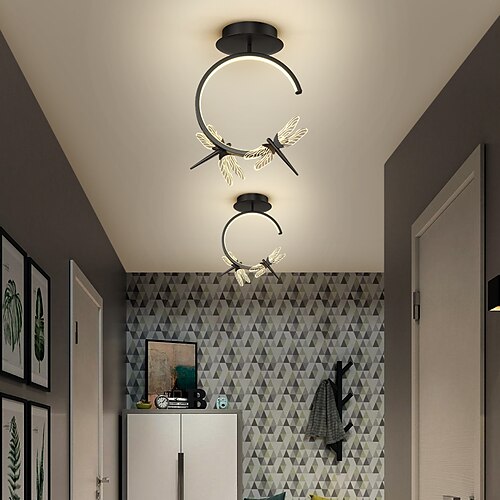 LED Mini Ceiling Light Porch Light Corridor Light Dragonfly Design Black Gold 33 cm Single Design Pendant Light Metal LED Nordic Style 220-240V
LED Mini Ceiling Light Porch Light Corridor Light Dragonfly Design Black Gold 33 cm Single Design Pendant Light Metal LED Nordic Style 220-240V