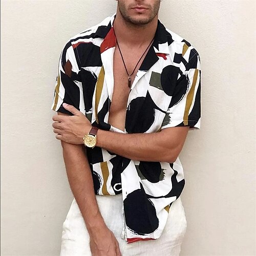 Men's Casual Shirt Summer Hawaiian Shirt Graphic Prints Turndown Black Outdoor Street Short Sleeve Button-Down Print Clothing Apparel Fashion Casual Breathable Comfortable
Men's Casual Shirt Summer Hawaiian Shirt Graphic Prints Turndown Black Outdoor Street Short Sleeve Button-Down Print Clothing Apparel Fashion Casual Breathable Comfortable
