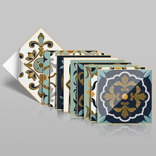 10PCS European Style Hard Tile Self-adhesive Paper Bohemian Green Kitchen Oil-proof And Waterproof Removable Wall Stickers
10PCS European Style Hard Tile Self-adhesive Paper Bohemian Green Kitchen Oil-proof And Waterproof Removable Wall Stickers