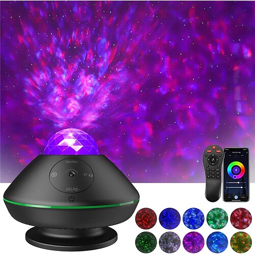 Star Galaxy Projector Light Projection Lamp Remote Controlled Laser Light Projector Smart App Control Party Wedding Gift RGBWhite
Star Galaxy Projector Light Projection Lamp Remote Controlled Laser Light Projector Smart App Control Party Wedding Gift RGBWhite