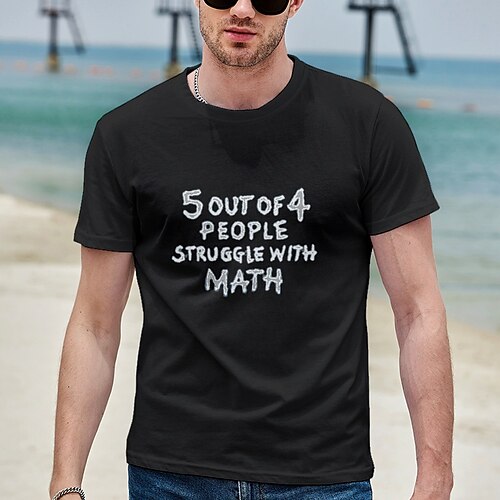 Men's T shirt Tee Tee Letter Crew Neck Black Print Plus Size Casual Short Sleeve Print Clothing Apparel Designer Big and Tall Esencial / Summer / Summer
Men's T shirt Tee Tee Letter Crew Neck Black Print Plus Size Casual Short Sleeve Print Clothing Apparel Designer Big and Tall Esencial / Summer / Summer