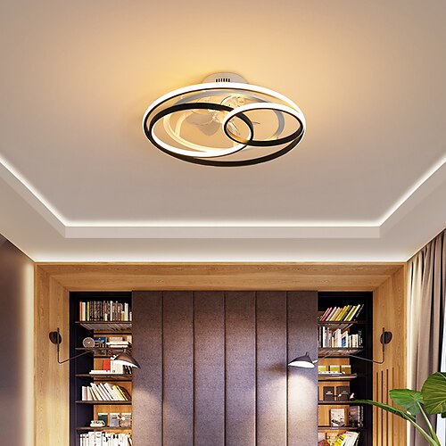 LED Ceiling Fan Light Circle Design 53cm 58cm Aluminum Artistic Style Vintage Style Modern Style Painted Finishes 220-240V 110-120V
LED Ceiling Fan Light Circle Design 53cm 58cm Aluminum Artistic Style Vintage Style Modern Style Painted Finishes 220-240V 110-120V