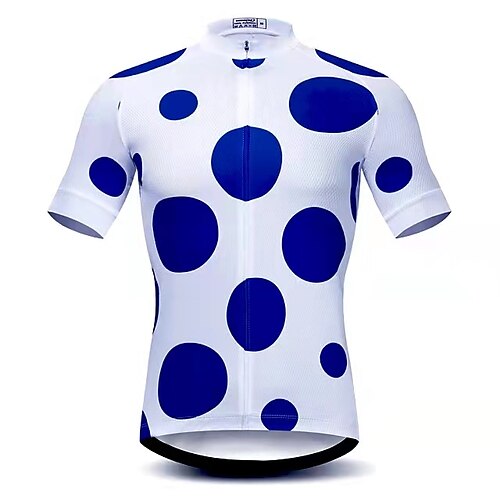 21Grams Men's Cycling Jersey Short Sleeve Bike Jersey Top with 3 Rear Pockets Mountain Bike MTB Road Bike Cycling Breathable Quick Dry Moisture Wicking Soft Blue White Dot Polyester Spandex Sports
21Grams Men's Cycling Jersey Short Sleeve Bike Jersey Top with 3 Rear Pockets Mountain Bike MTB Road Bike Cycling Breathable Quick Dry Moisture Wicking Soft Blue White Dot Polyester Spandex Sports