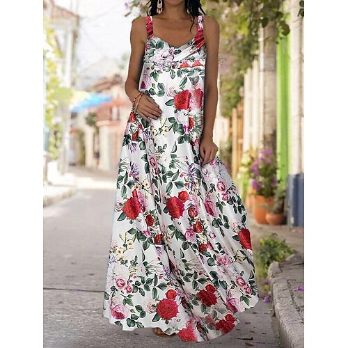 Per donna Vestito svasato Abito con bretelline Abito lungo Abito lungo decolorazione Azzurro cielo Blu marino Bianco Nero Senza maniche Stampa Primavera Estate freddezza Informale 2XI S M L XL 3XL
Per donna Vestito svasato Abito con bretelline Abito lungo Abito lungo decolorazione Azzurro cielo Blu marino Bianco Nero Senza maniche Stampa Primavera Estate freddezza Informale 2XI S M L XL 3XL