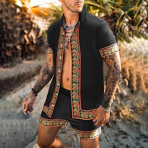 Men's Shirt Shirt Suits Summer Hawaiian Shirt Graphic Shirt Leaves Turndown White Black Casual Daily Short Sleeve Button-Down Clothing Apparel Fashion Designer Casual Hawaiian
Men's Shirt Shirt Suits Summer Hawaiian Shirt Graphic Shirt Leaves Turndown White Black Casual Daily Short Sleeve Button-Down Clothing Apparel Fashion Designer Casual Hawaiian