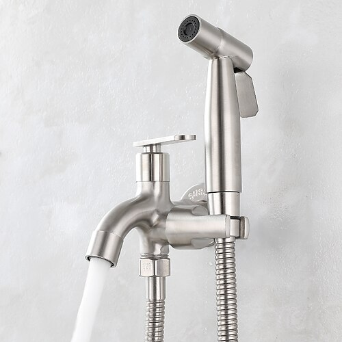 

Single hole Bidet Stainless Steel Self-Cleaning Contemporary / Single Handle One Hole