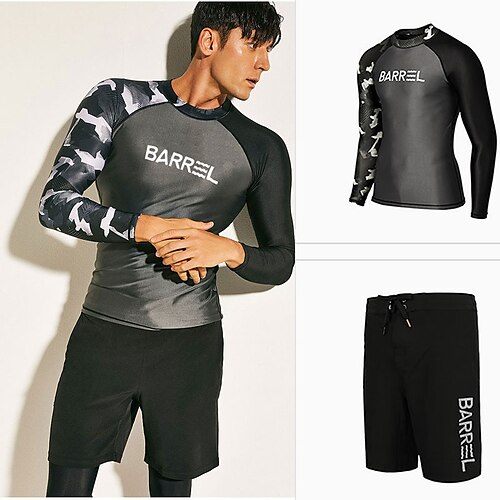 Men's Rash Guard Rashguard Swimsuit UPF50 Breathable Quick Dry Long Sleeve Diving Suit Swim Shirt 3-Piece Swimming Diving Surfing Beach Patchwork Spring Summer / Lightweight
Men's Rash Guard Rashguard Swimsuit UPF50 Breathable Quick Dry Long Sleeve Diving Suit Swim Shirt 3-Piece Swimming Diving Surfing Beach Patchwork Spring Summer / Lightweight
