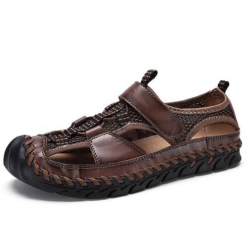 Herre Sko Sandaler Retro Penny Loafers Fritid Daglig Gange Elastisk stoff Pustende Rødbrun Svart Brun Sommer Vår
Herre Sko Sandaler Retro Penny Loafers Fritid Daglig Gange Elastisk stoff Pustende Rødbrun Svart Brun Sommer Vår