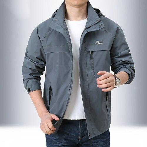 Men's Windbreaker Hiking Jacket Hoodie Jacket Outdoor Waterproof Windproof Quick Dry Lightweight Outerwear Coat Top Hunting Fishing Climbing Gray khaki Black Army Green Dark Blue / Breathable
Men's Windbreaker Hiking Jacket Hoodie Jacket Outdoor Waterproof Windproof Quick Dry Lightweight Outerwear Coat Top Hunting Fishing Climbing Gray khaki Black Army Green Dark Blue / Breathable