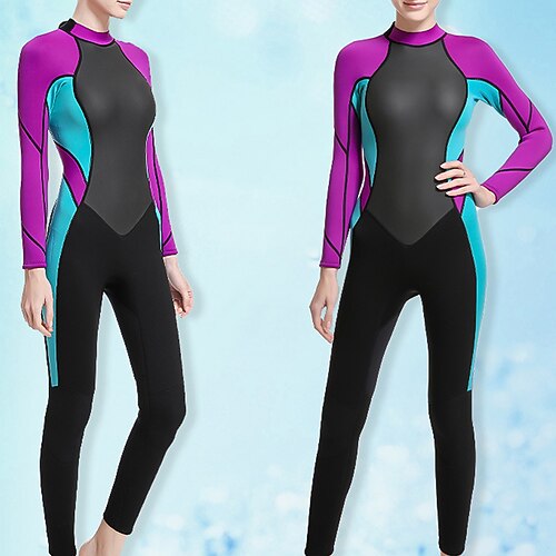 Women's Full Wetsuit 3mm SCR Neoprene Diving Suit Thermal Warm UPF50 Quick Dry High Elasticity Long Sleeve Back Zip - Swimming Diving Surfing Scuba Patchwork Autumn / Fall Spring Summer
Women's Full Wetsuit 3mm SCR Neoprene Diving Suit Thermal Warm UPF50 Quick Dry High Elasticity Long Sleeve Back Zip - Swimming Diving Surfing Scuba Patchwork Autumn / Fall Spring Summer