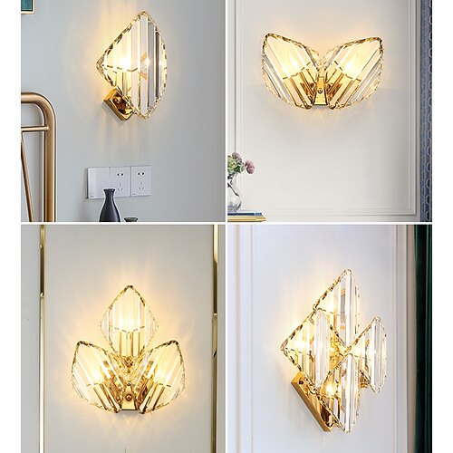 LED Wall Light Crystal Nordic Style Flush Mount Wall Lights Living Room Shops Cafes Crystal Wall Light 220-240V
LED Wall Light Crystal Nordic Style Flush Mount Wall Lights Living Room Shops Cafes Crystal Wall Light 220-240V