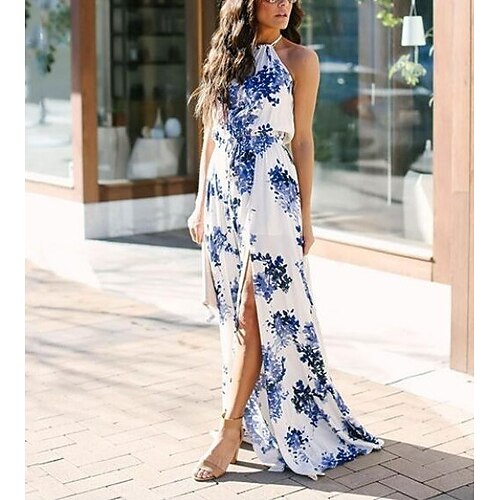 Women's Casual Dress Swing Dress Long Dress Maxi Dress White flower Blue flower Black flower Sleeveless Floral Spring Summer S M L XL 2XL
Women's Casual Dress Swing Dress Long Dress Maxi Dress White flower Blue flower Black flower Sleeveless Floral Spring Summer S M L XL 2XL