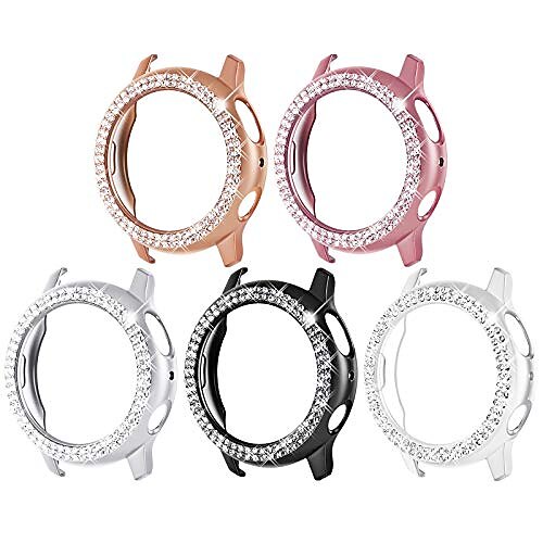 surace galaxy watch active 2 case 44mm, bling frame protective case compatible for samsung galaxy watch active 2 (5 packs, rose gold/pink gold/black/silver/clear)-44mm
surace galaxy watch active 2 case 44mm, bling frame protective case compatible for samsung galaxy watch active 2 (5 packs, rose gold/pink gold/black/silver/clear)-44mm