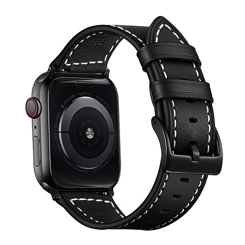 1pc Smart Watch Band Compatible with Apple iWatch 38/40/41mm 42/44/45mm Genuine Leather Luxury Adjustable Breathable Leather Loop for iWatch Smartwatch Strap Wristband for Series 7 / SE / 6/5/4/3/2/1
1pc Smart Watch Band Compatible with Apple iWatch 38/40/41mm 42/44/45mm Genuine Leather Luxury Adjustable Breathable Leather Loop for iWatch Smartwatch Strap Wristband for Series 7 / SE / 6/5/4/3/2/1