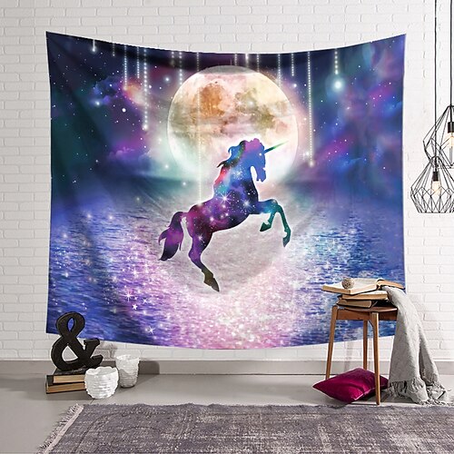 Unicorn Wall Tapestry Art Decor Blanket Curtain Hanging Home Bedroom Living Room Decoration Polyester
Unicorn Wall Tapestry Art Decor Blanket Curtain Hanging Home Bedroom Living Room Decoration Polyester
