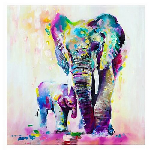 Oil Painting Handmade Hand Painted Wall Art Colored Elephant Abstract Home Decoration Decor Stretched Frame Ready to Hang
Oil Painting Handmade Hand Painted Wall Art Colored Elephant Abstract Home Decoration Decor Stretched Frame Ready to Hang