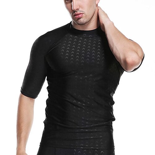 Men's Rash Guard Spandex Sun Shirt UV Sun Protection Breathable Quick Dry Stretchy Short Sleeve Swimming Surfing Beach Water Sports Solid Colored Summer / Lightweight
Men's Rash Guard Spandex Sun Shirt UV Sun Protection Breathable Quick Dry Stretchy Short Sleeve Swimming Surfing Beach Water Sports Solid Colored Summer / Lightweight