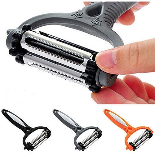 

3 in 1 Rotary Vegetable Peeler Multi-functional 360 Degree Rotary High Quality Blades Random Color