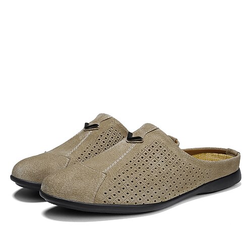 Men's Sandals Loafers Slip-Ons Casual Classic Daily Outdoor PU Black Gray Khaki Spring Summer
Men's Sandals Loafers Slip-Ons Casual Classic Daily Outdoor PU Black Gray Khaki Spring Summer