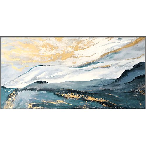 Handmade Oil Painting Canvas Wall Art Decoration Blue and Golden Abstract Rolling Hills for Home Decor Rolled Frameless Unstretched Painting
Handmade Oil Painting Canvas Wall Art Decoration Blue and Golden Abstract Rolling Hills for Home Decor Rolled Frameless Unstretched Painting