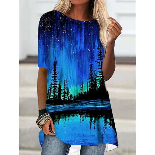 Per donna Abito a T shirt Mini abito corto Blu Viola Mezza manica Stampa Stampa Primavera Estate Rotonda Informale Largo 2022 S M L XL XXL 3XL
Per donna Abito a T shirt Mini abito corto Blu Viola Mezza manica Stampa Stampa Primavera Estate Rotonda Informale Largo 2022 S M L XL XXL 3XL