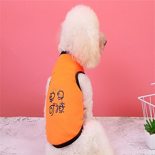 Dog Vest Dog Costume Text / Number Leisure Adorable Dailywear Casual / Daily Dog Clothes Puppy Clothes Dog Outfits Breathable Orange Costume for Girl and Boy Dog Polyester XS S M L XL XXL
Dog Vest Dog Costume Text / Number Leisure Adorable Dailywear Casual / Daily Dog Clothes Puppy Clothes Dog Outfits Breathable Orange Costume for Girl and Boy Dog Polyester XS S M L XL XXL