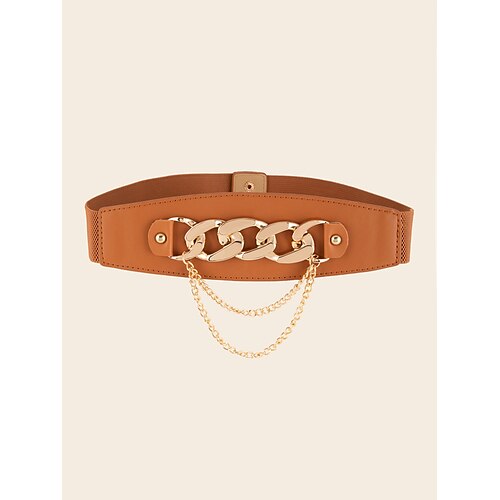 Women's Wide Belt Dailywear Daily Holiday Date Red Brown Belt Pure Color Fall Winter Spring Summer Alloy
Women's Wide Belt Dailywear Daily Holiday Date Red Brown Belt Pure Color Fall Winter Spring Summer Alloy