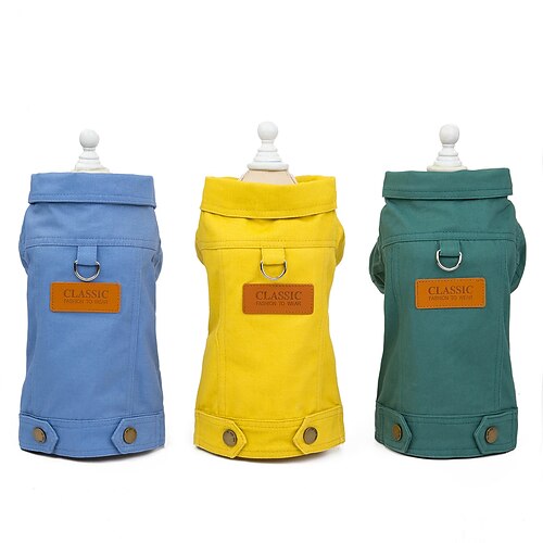 Dog Cat Denim Jacket / Jeans Jacket Puffer / Down Jacket Solid Colored Cowboy Cute Dailywear Casual / Daily Winter Dog Clothes Puppy Clothes Dog Outfits Breathable Yellow Blue Green Costume for Girl
Dog Cat Denim Jacket / Jeans Jacket Puffer / Down Jacket Solid Colored Cowboy Cute Dailywear Casual / Daily Winter Dog Clothes Puppy Clothes Dog Outfits Breathable Yellow Blue Green Costume for Girl